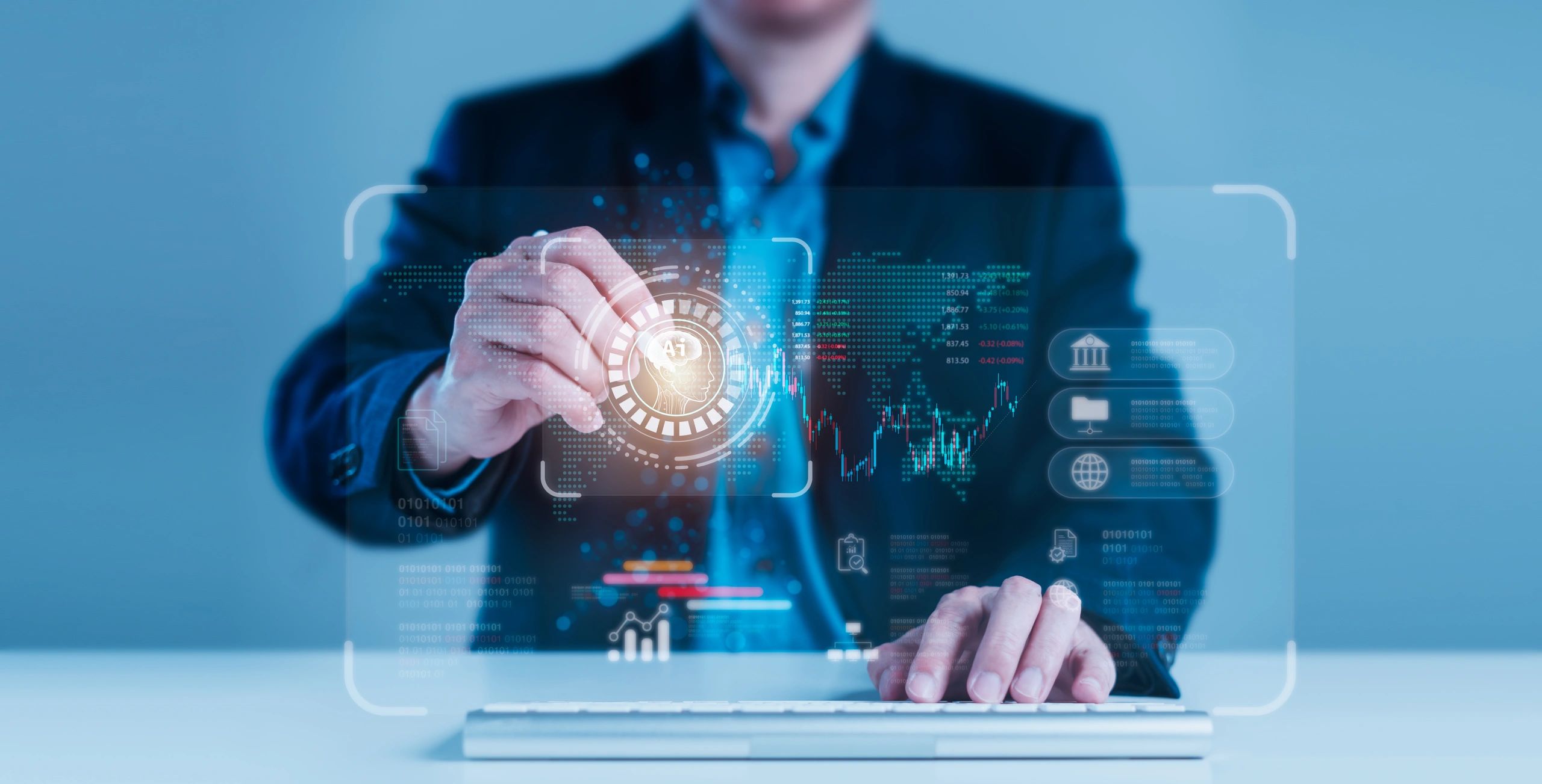 Analytics dashboard with key business metrics